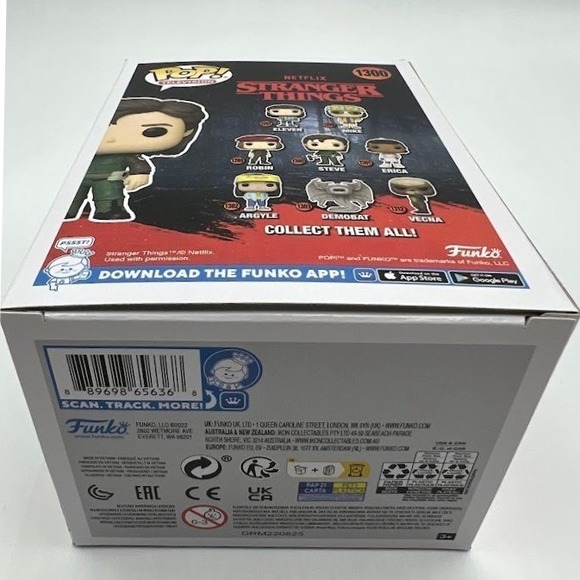 Funko Pop Stranger Things Steve Harrington 1300 Vinyl Figure with Weapon - Picture 6 of 6